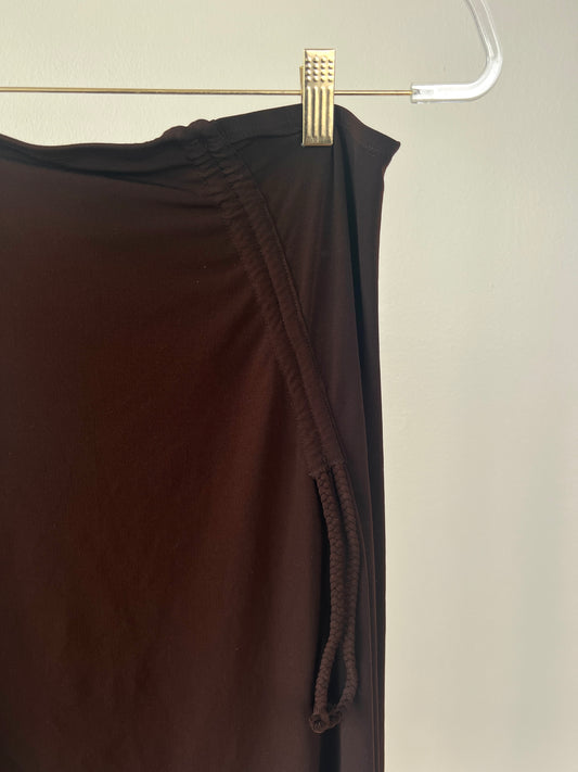 Y2K Brown Midi Skirt
