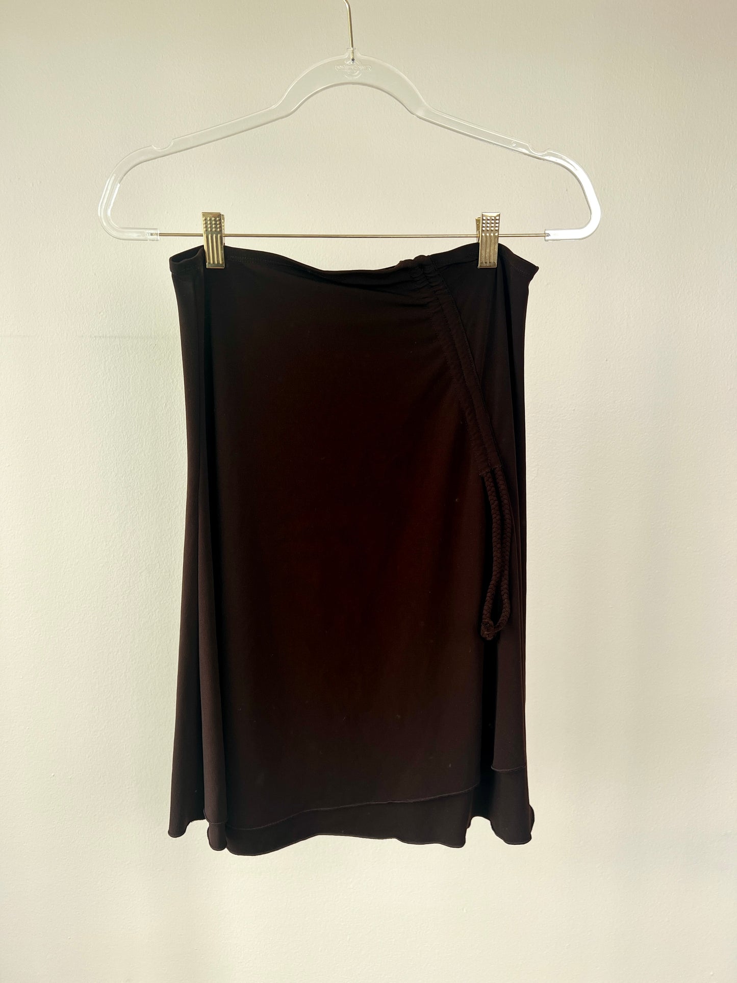 Y2K Brown Midi Skirt
