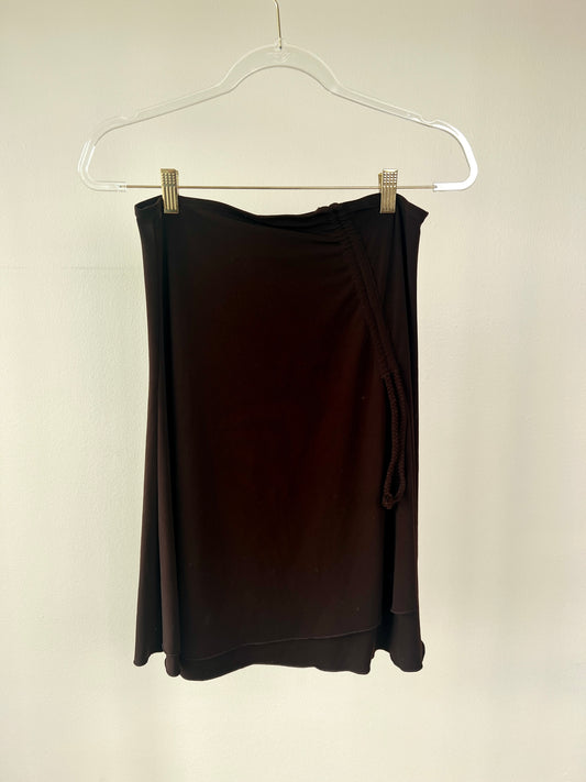 Y2K Brown Midi Skirt