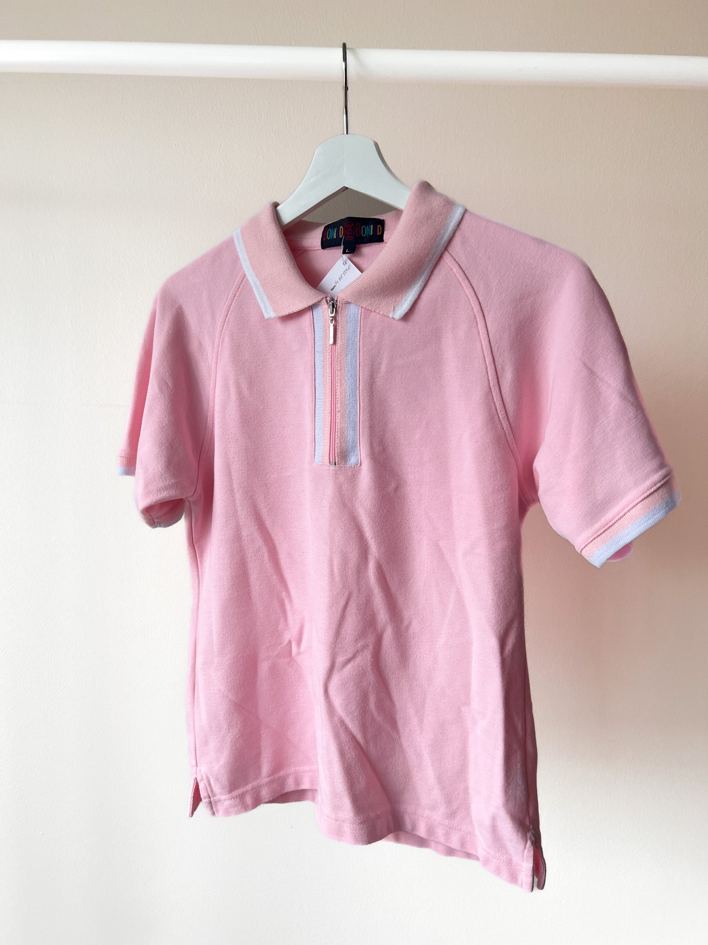 1/4 Zip Pink Polo