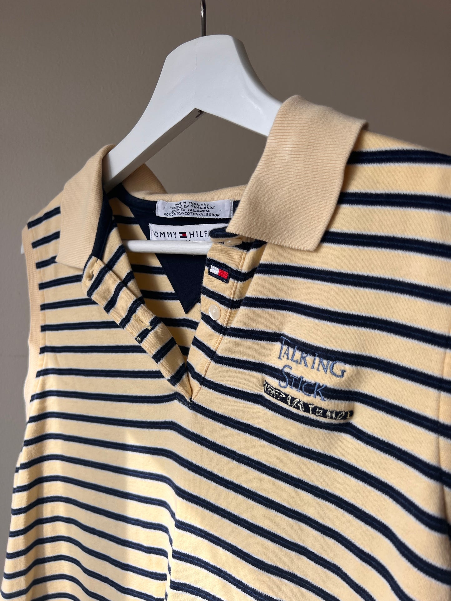 Striped Golf Polo Tank