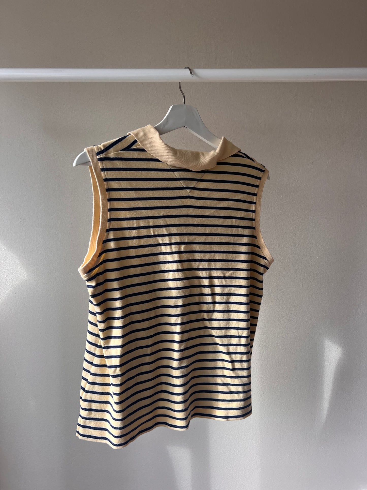Striped Golf Polo Tank