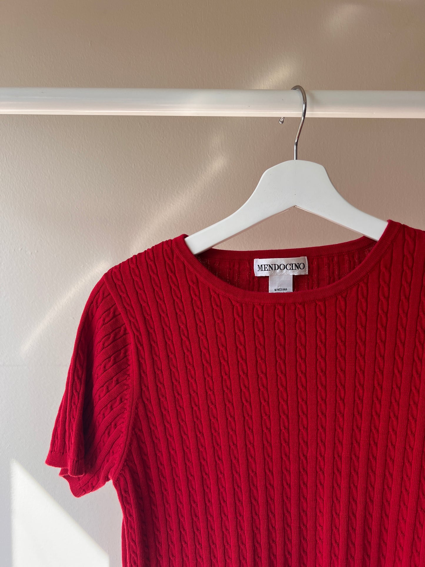 90's Mini Cable Knit Top