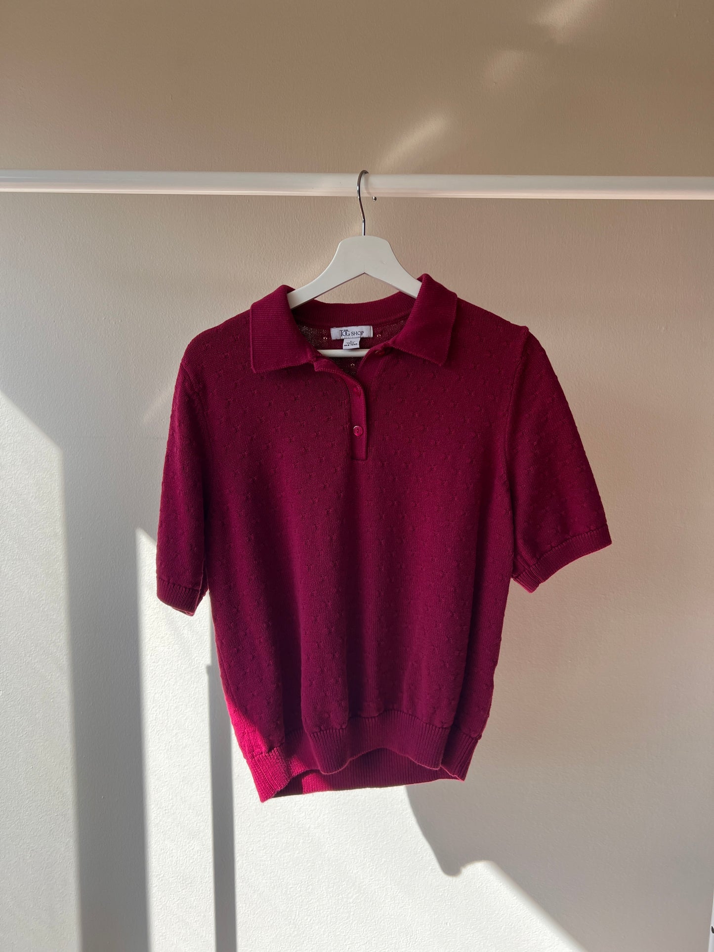 80's Pointelle Knit Top