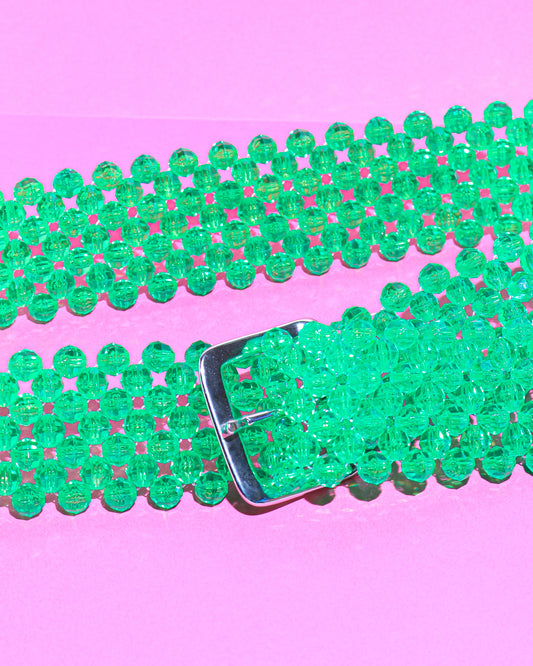 Beaded Belt - Kelly