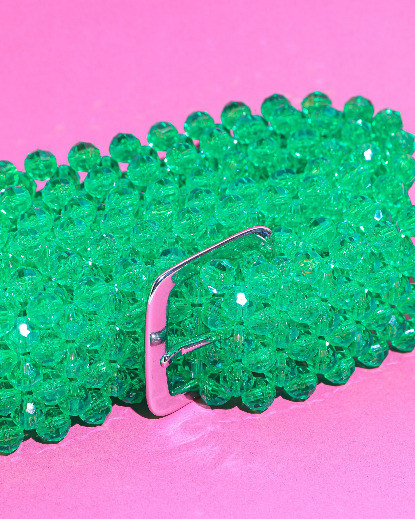 Beaded Belt - Kelly