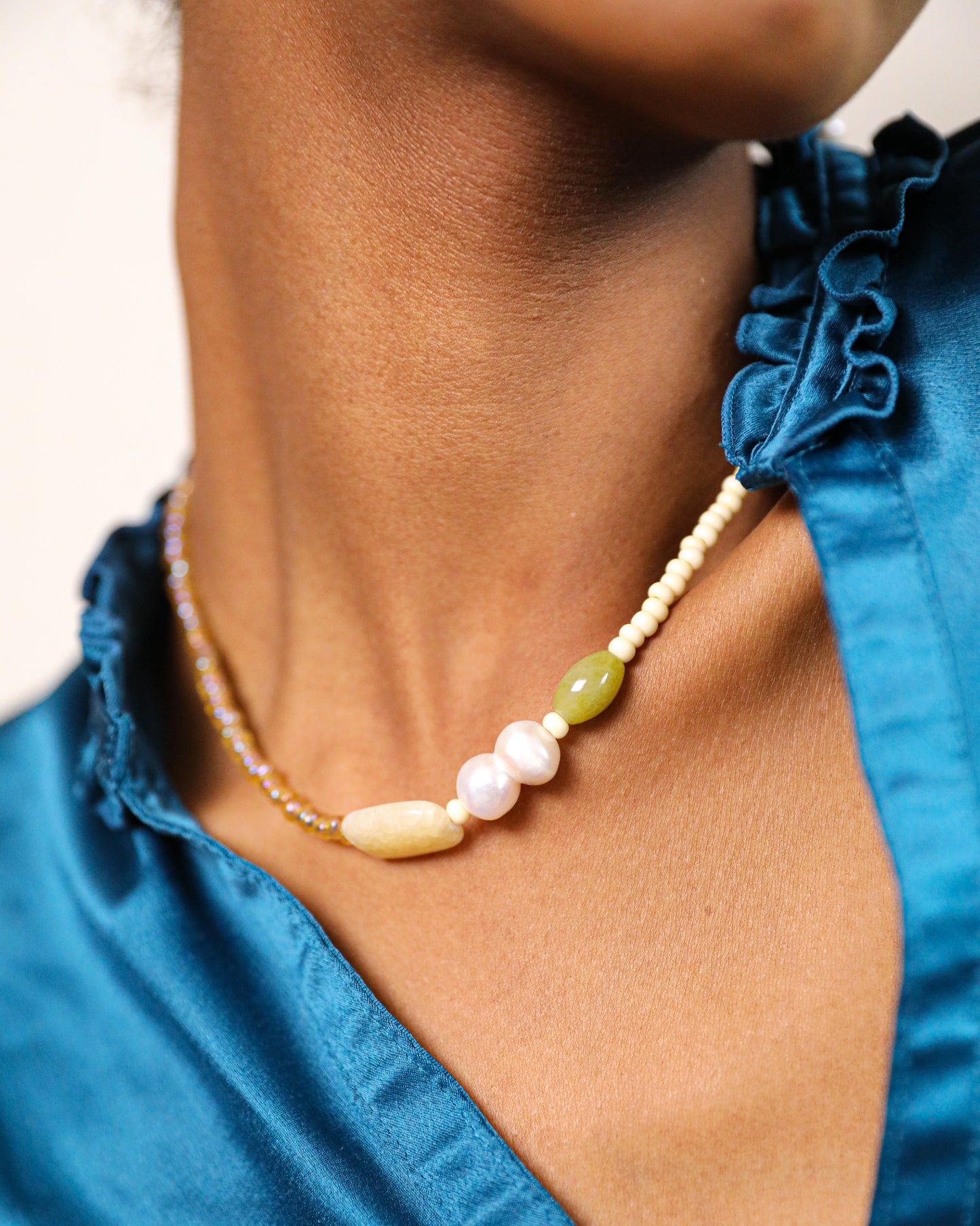 Galette Necklace | Warm Hues
