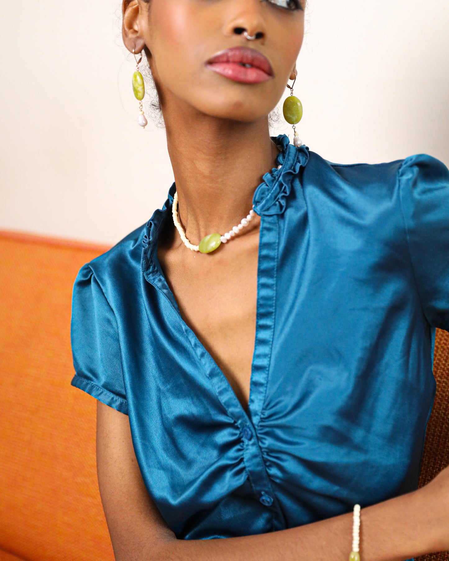 Mille Feuille Necklace | Warm Hues