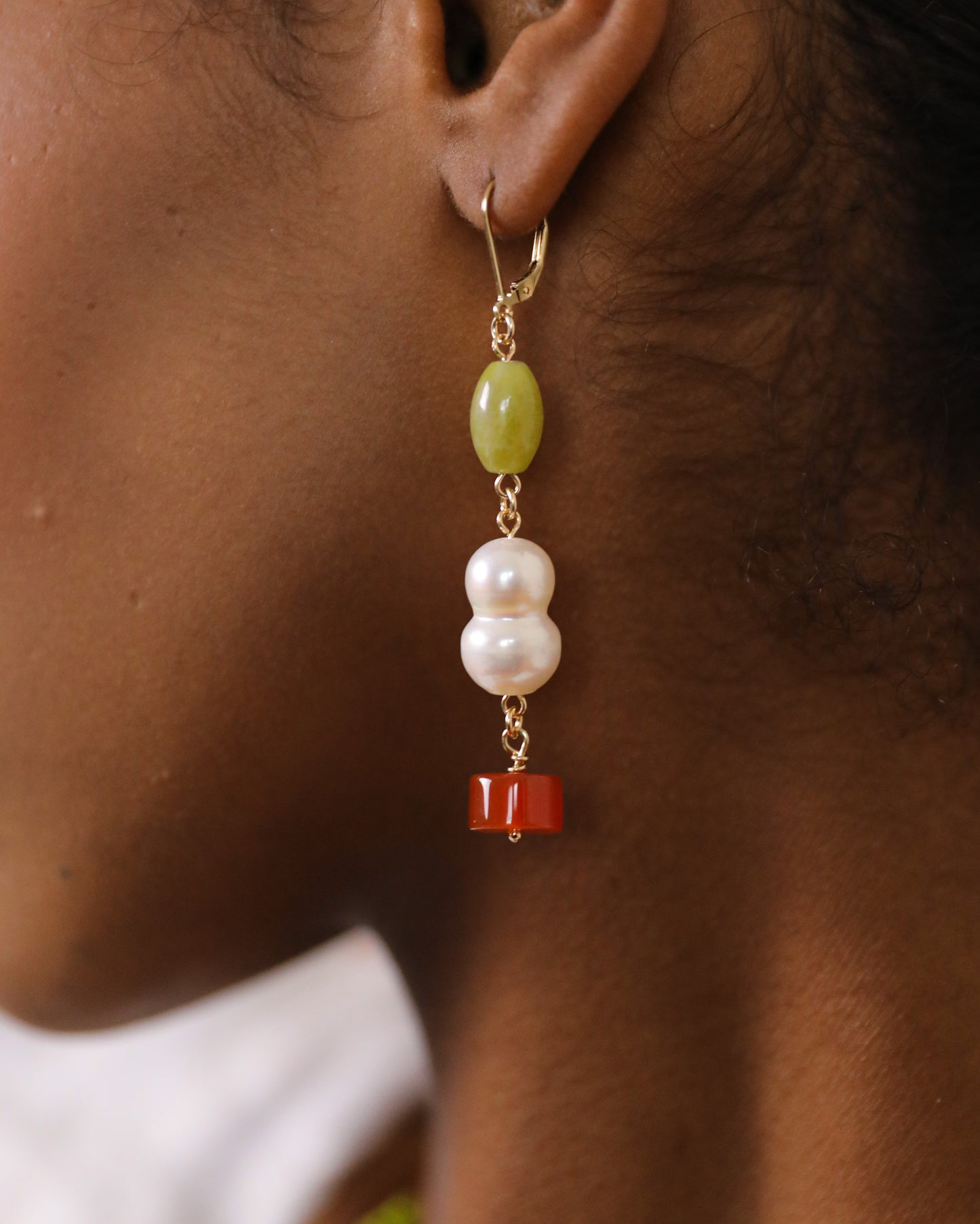 Clafoutis Earrings | Warm Hues
