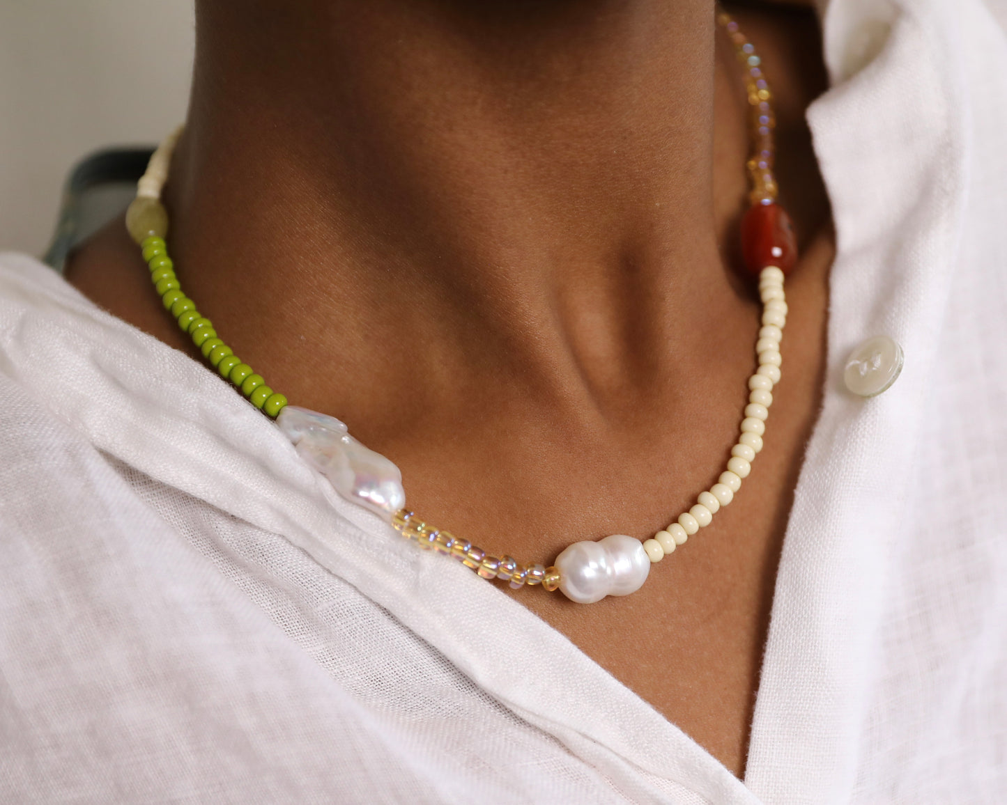 Ficelle Necklace | Warm Hues