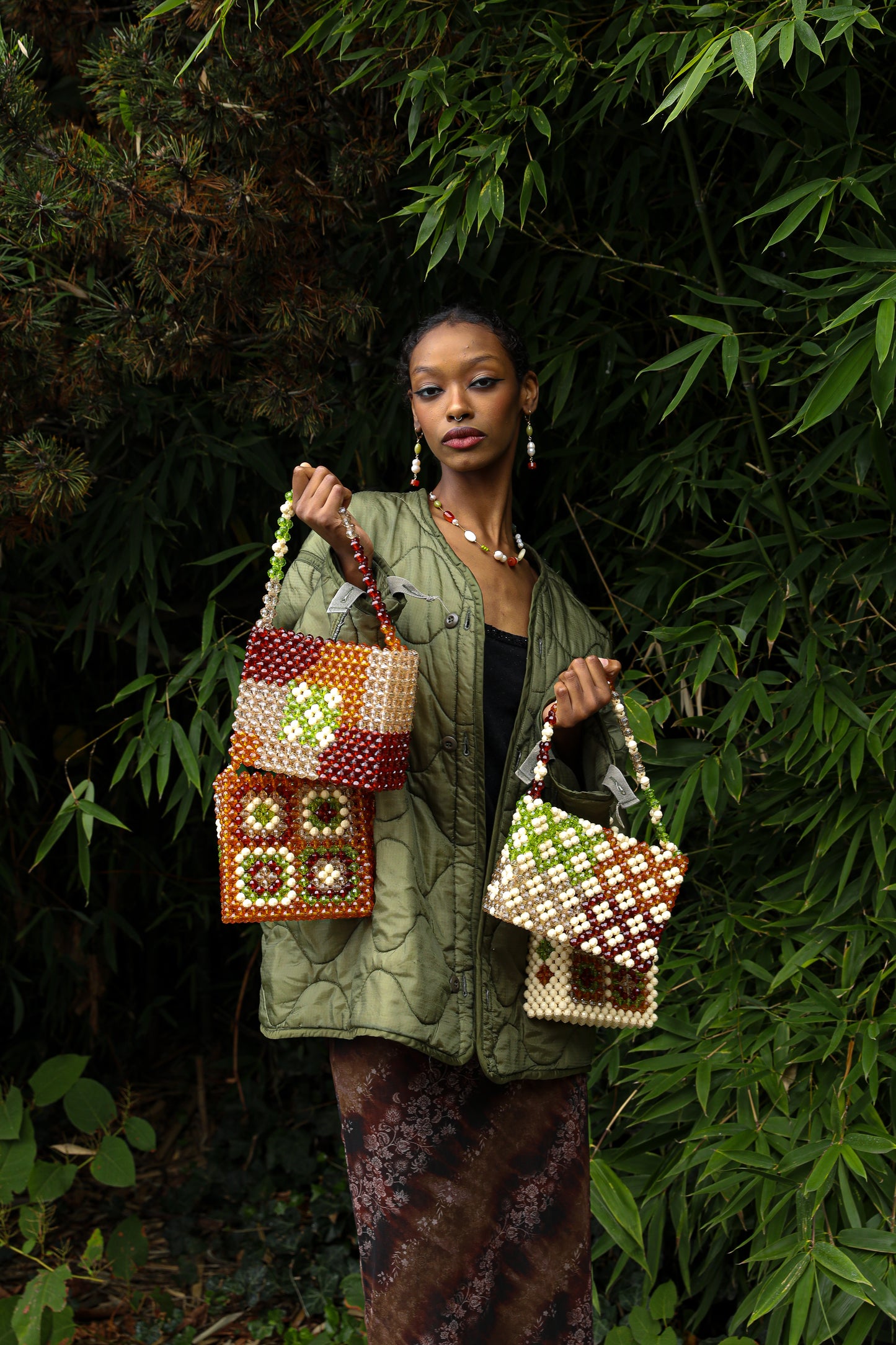 Fleur de Lis Bag | Warm Hues