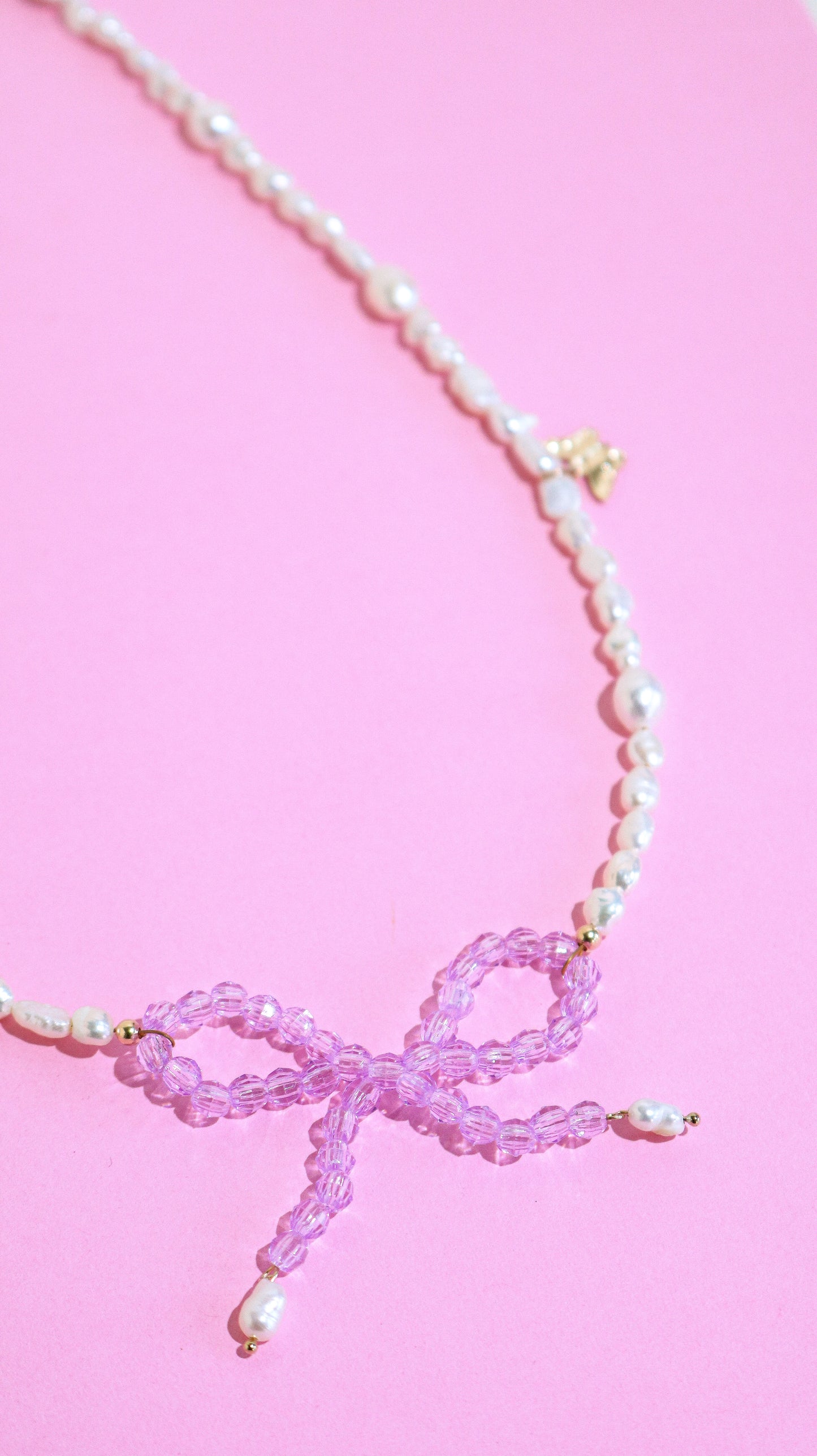 Pearl Bow Necklace