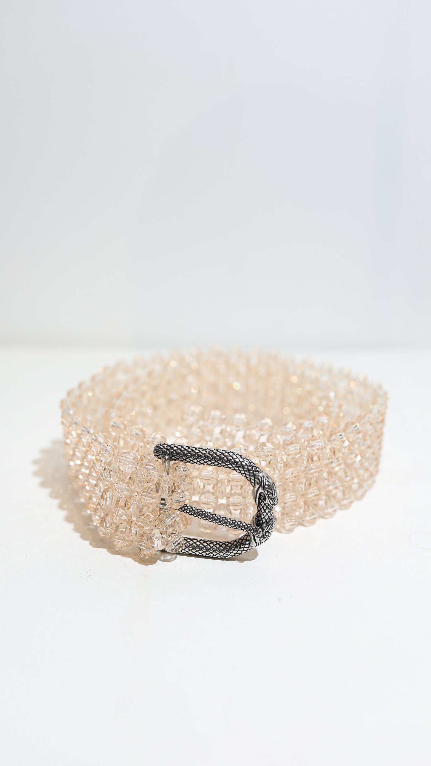 Beaded Belt - Champagne