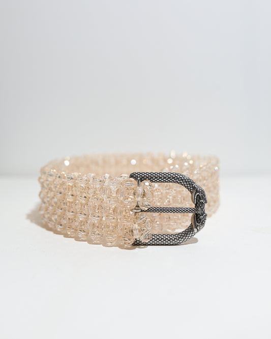 Beaded Belt - Champagne