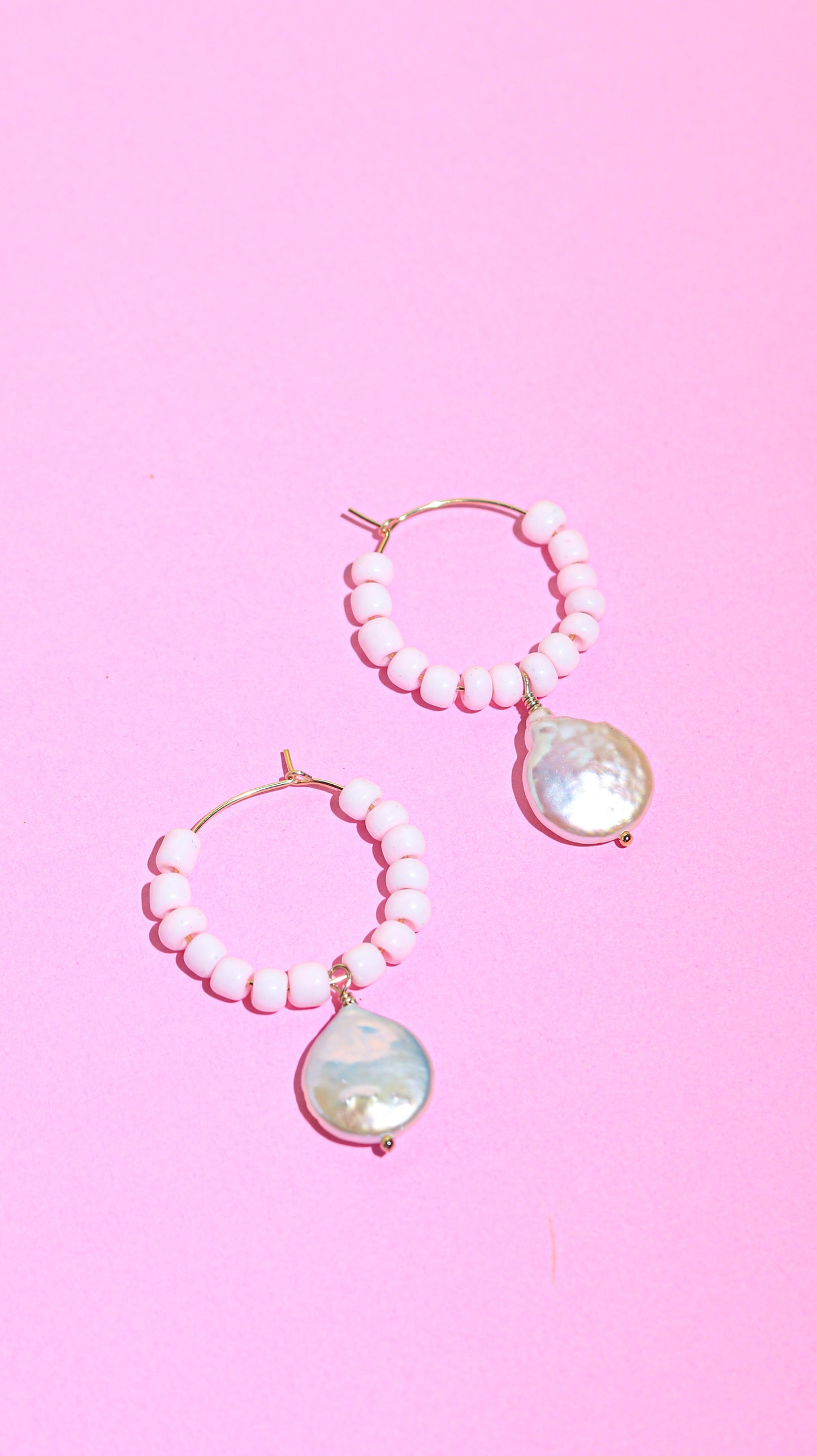 Blush Paradise Hoops