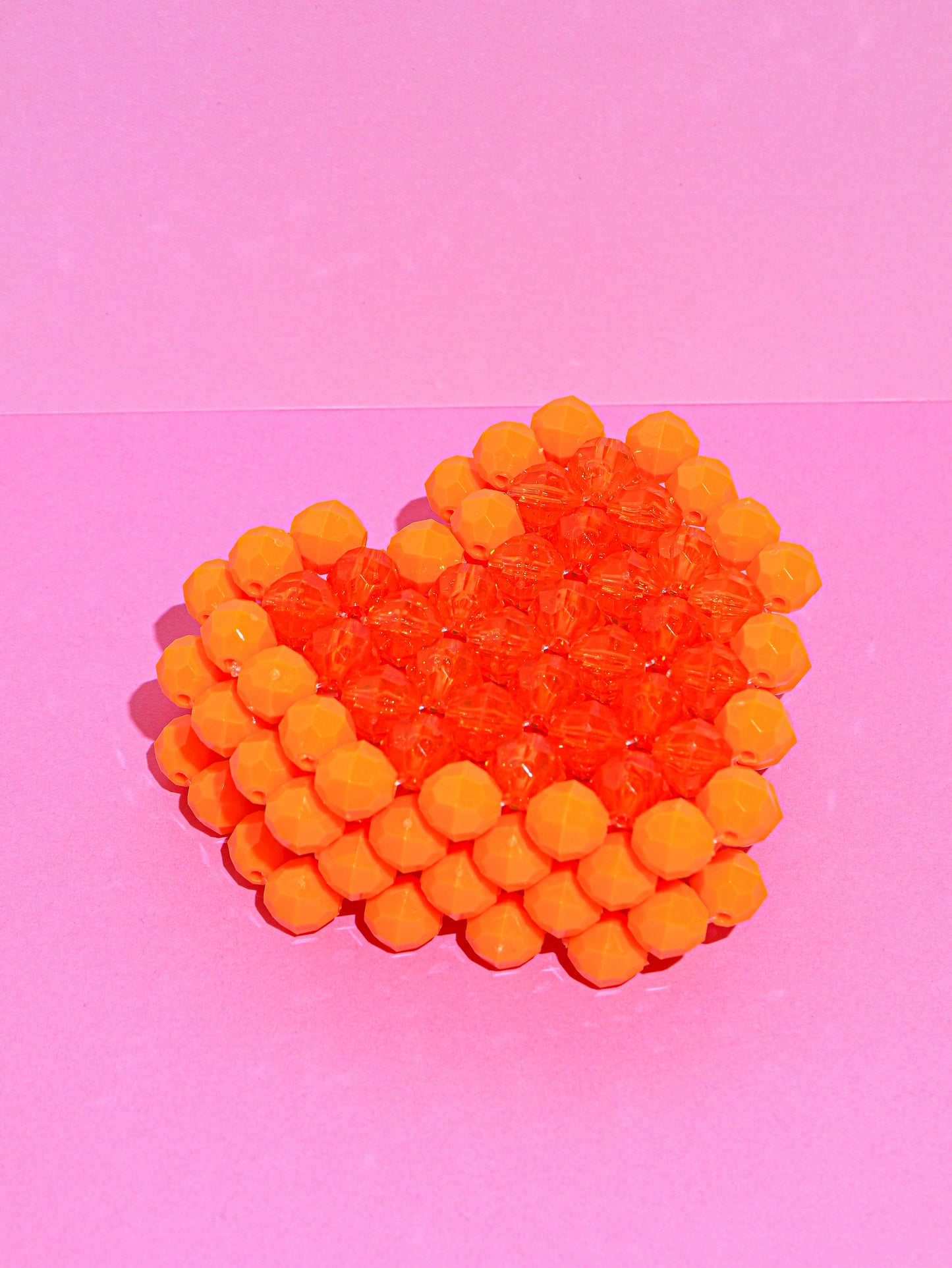 Heart Coaster - Orange Jubilee