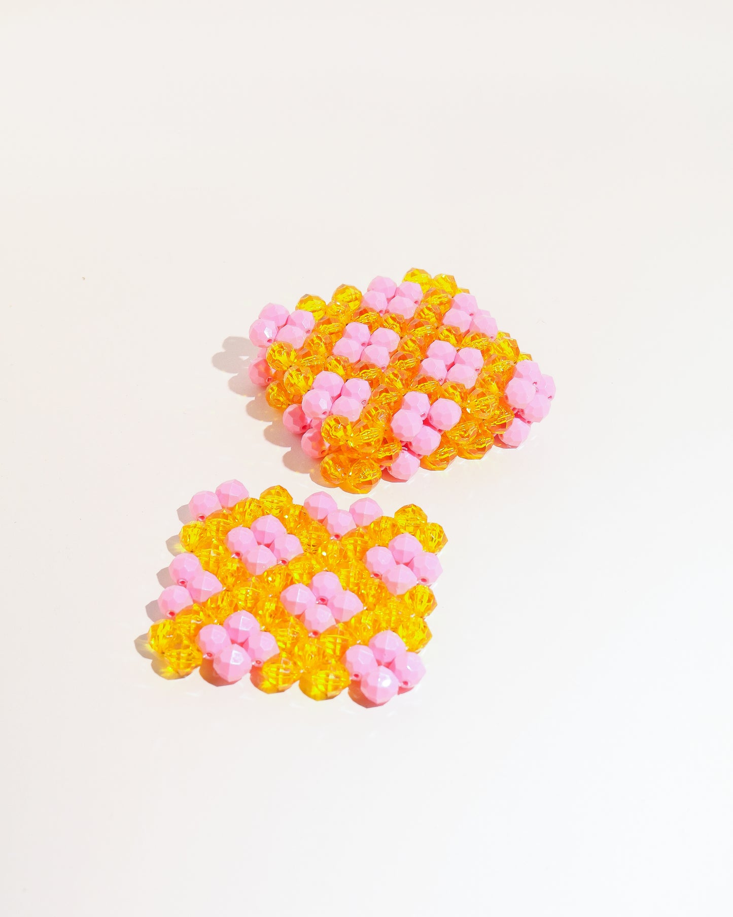 Beaded Coasters - Marigold