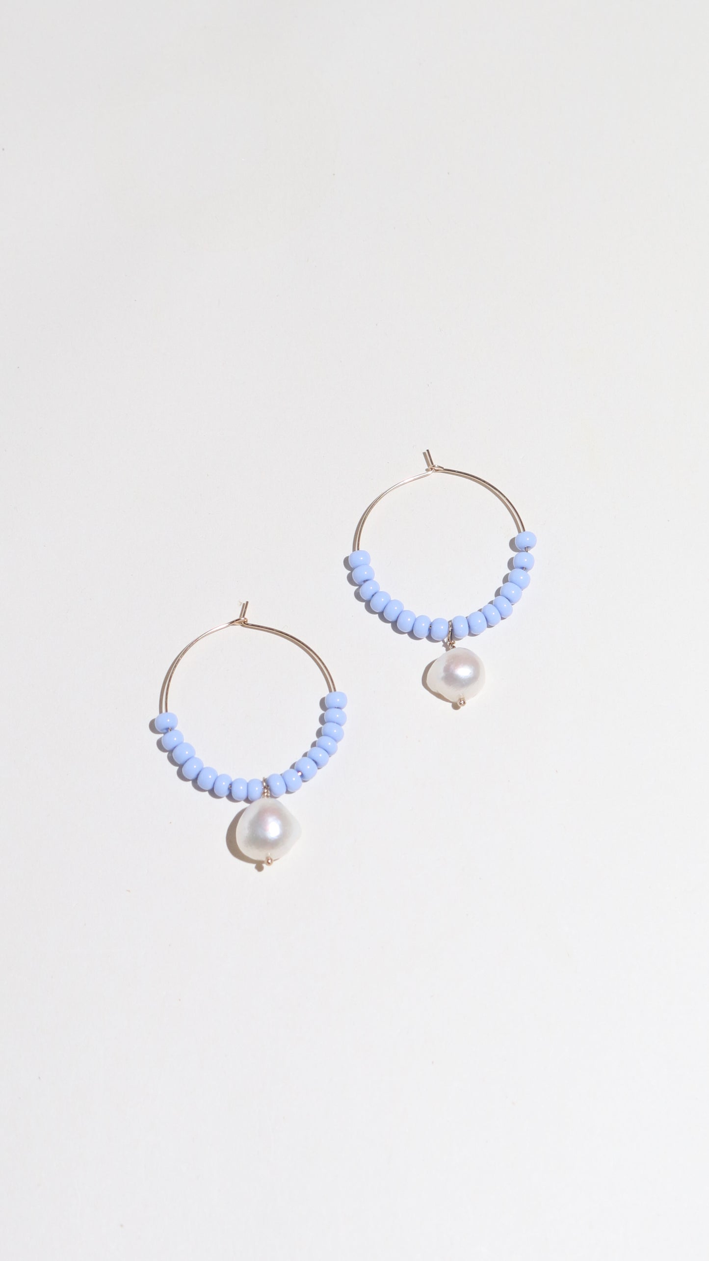 December Spring Drop Hoop Earrings