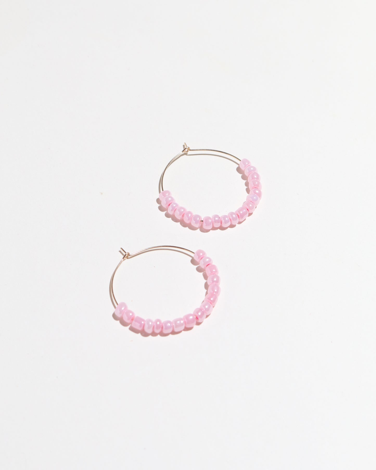Pink Hoop Earrings