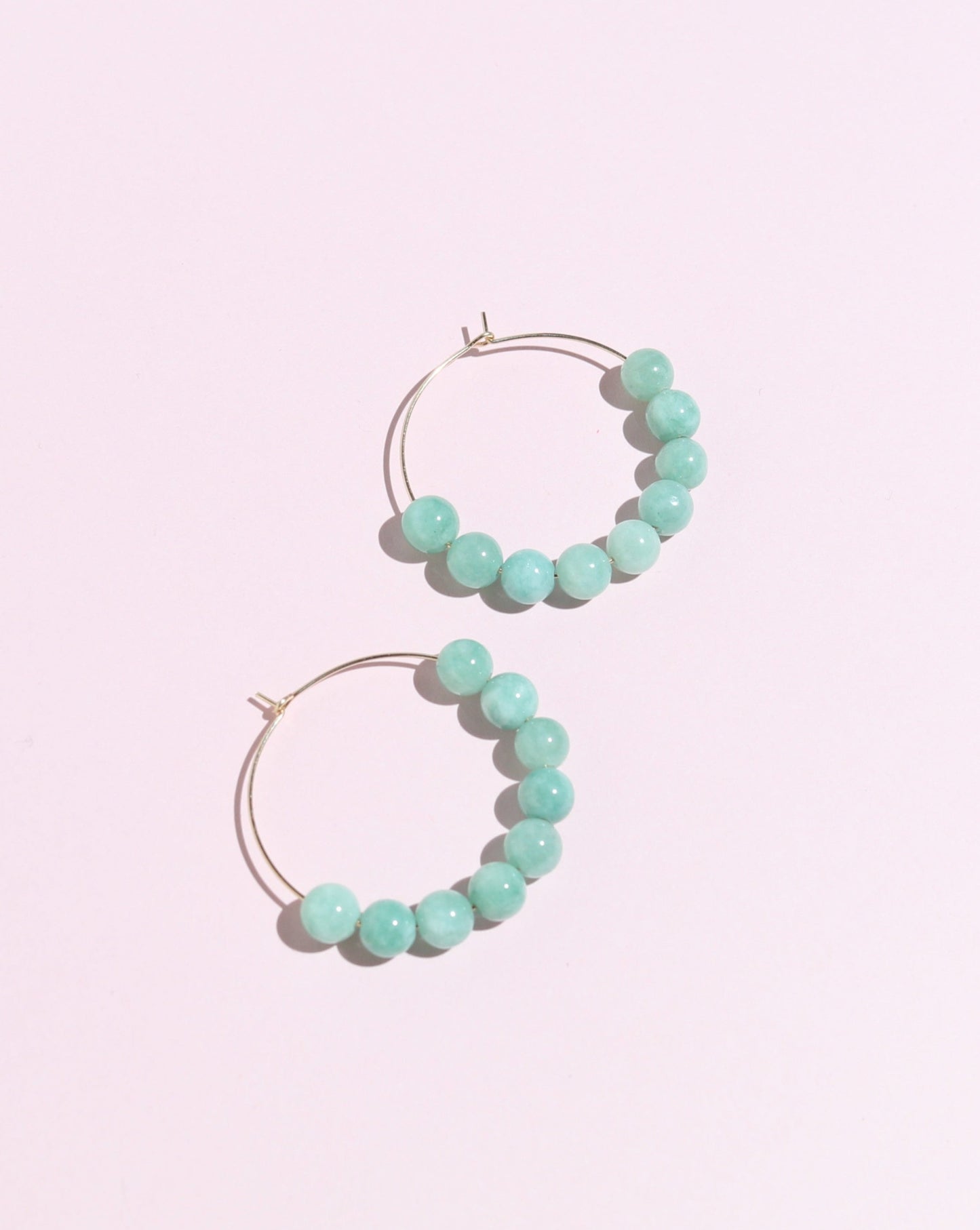 Jade Hoop Earrings