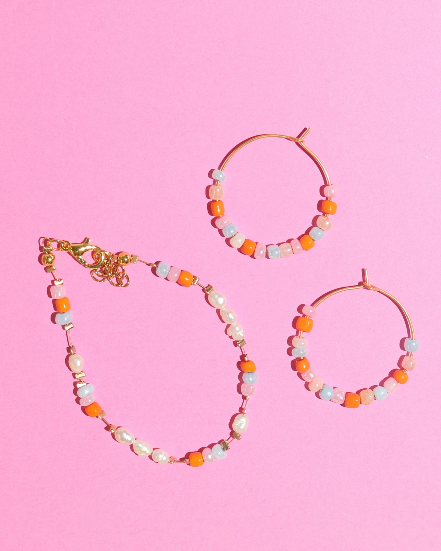 Sherbet Hoop Earrings
