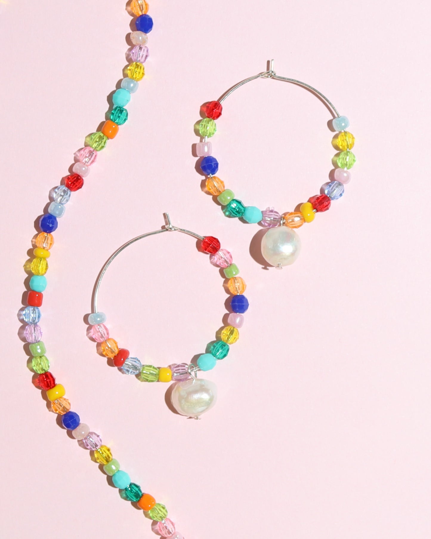 Tutti Drop Hoop Earrings