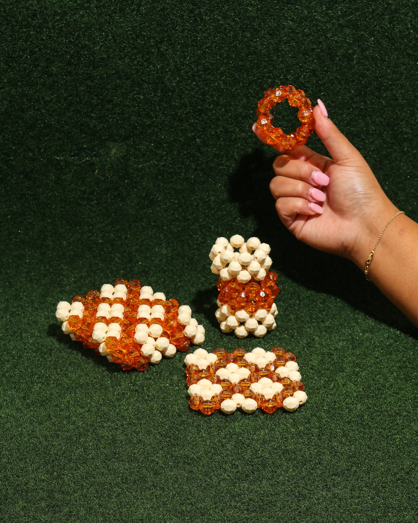 Beaded Napkin Rings - Old Fashioned (F22)