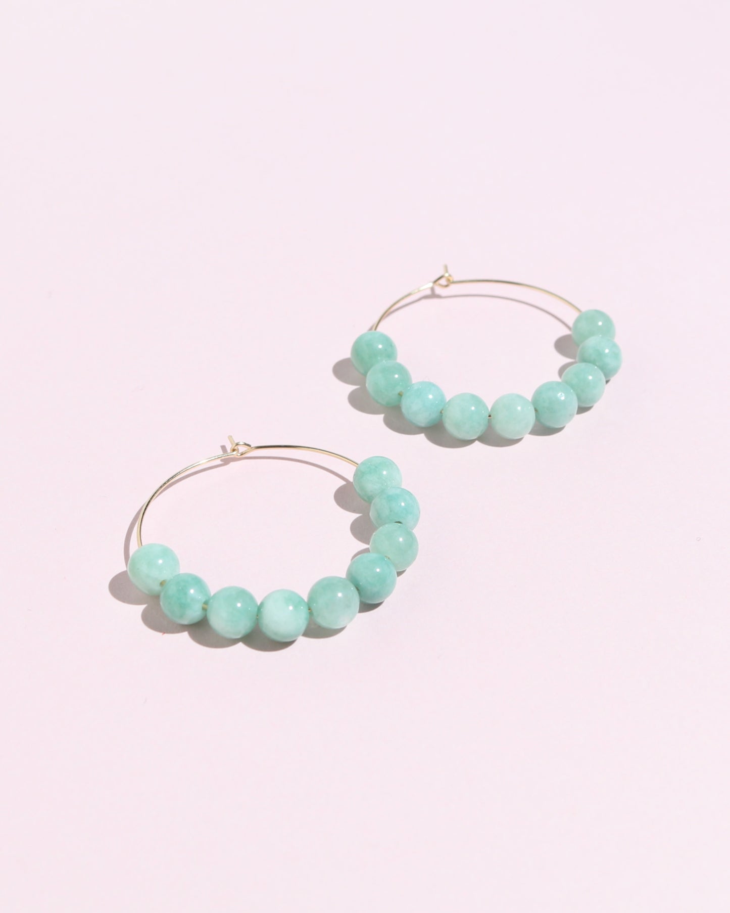 Jade Hoop Earrings