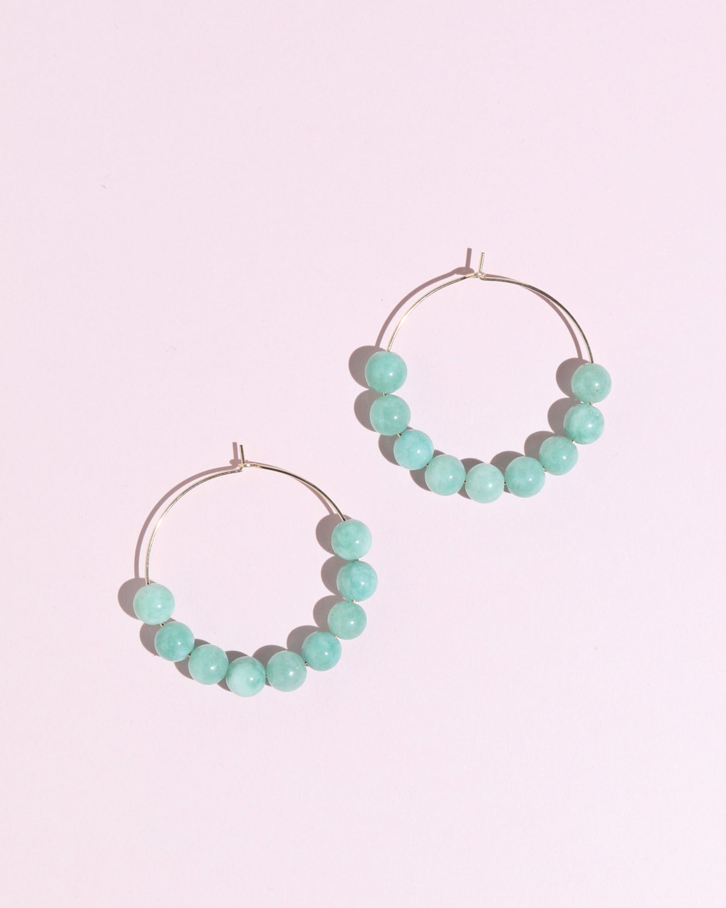 Jade Hoop Earrings