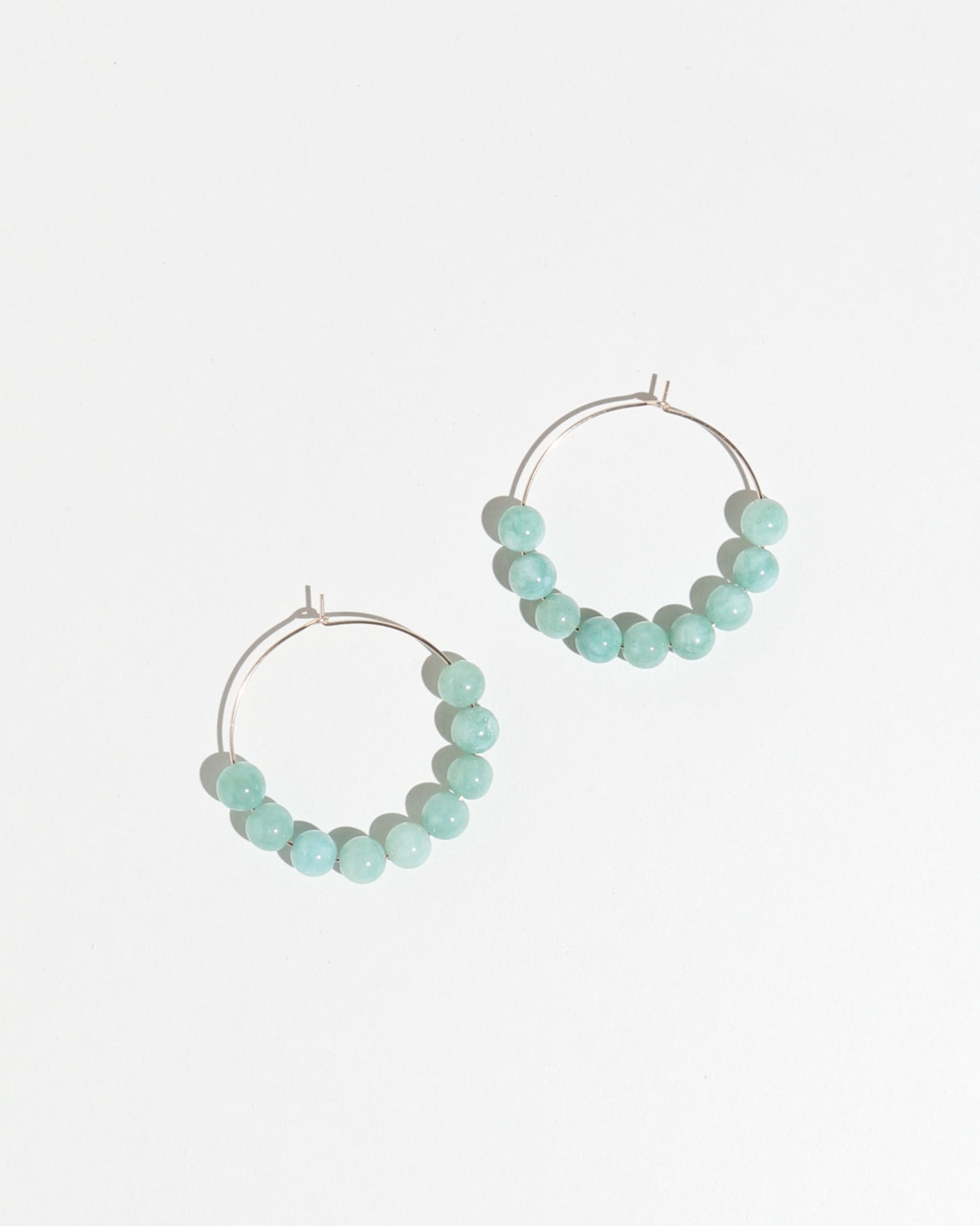 Jade Hoop Earrings
