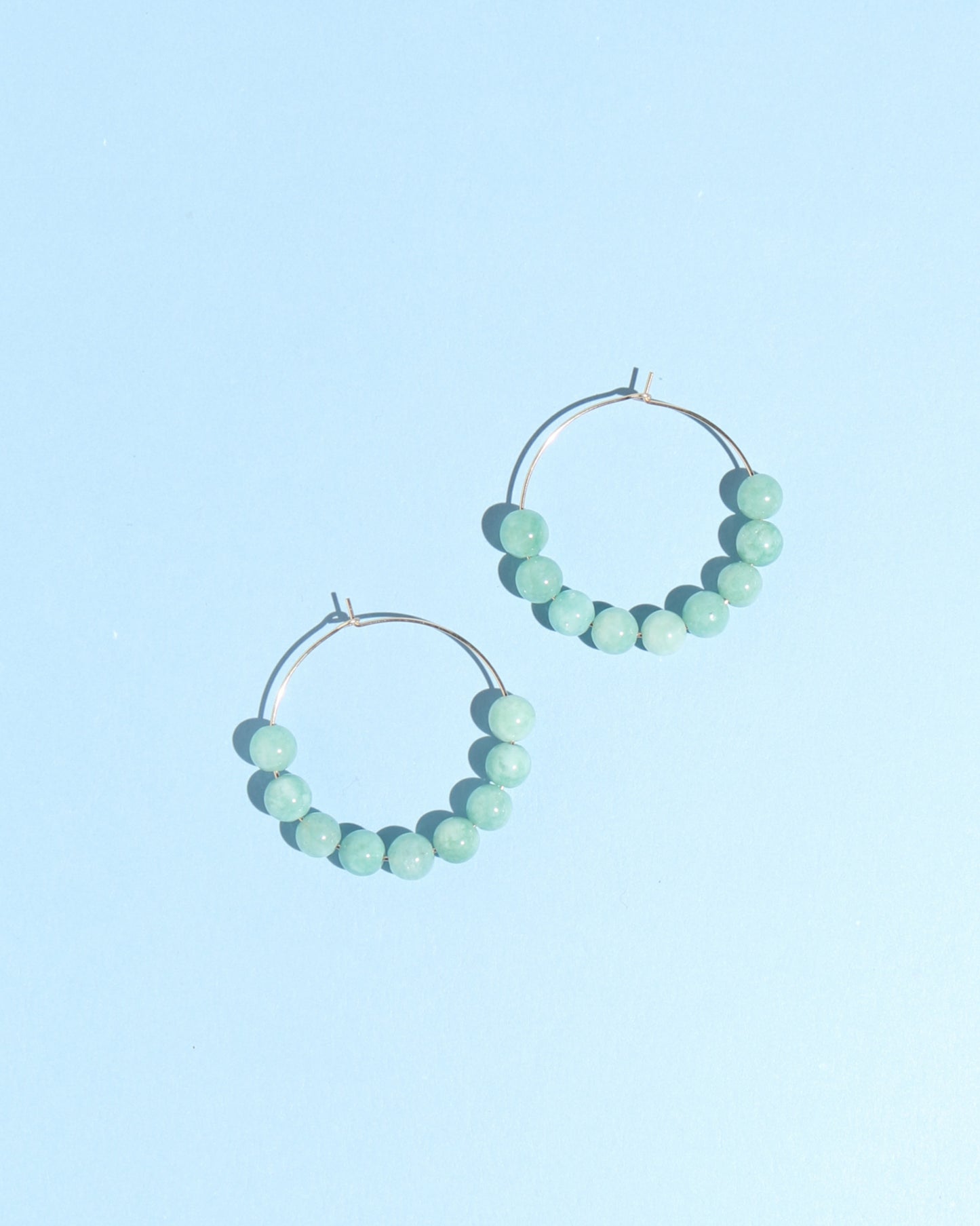 Jade Hoop Earrings