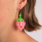 Pink Strawberry Earrings