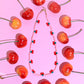 Pink Cherry Pie Necklace