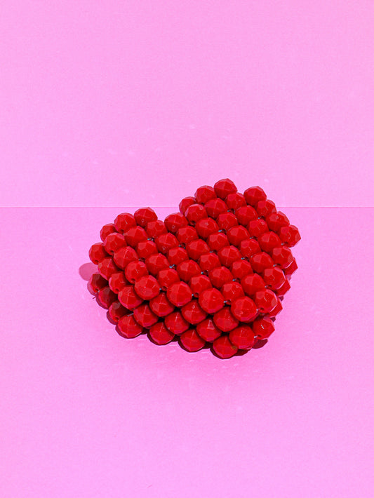 Heart Coasters - Cherry