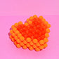 Heart Coaster - Orange Jubilee