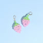 Pink Strawberry Earrings