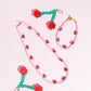 Pink Cherry Pie Necklace